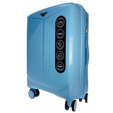 Чемодан пластиковый Wings CKT01 S+ Light. Blue / светло-голубой