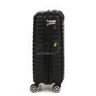 Маленький черный чемодан Snowball 43803/S+ из полипропилена на 4 колесах.