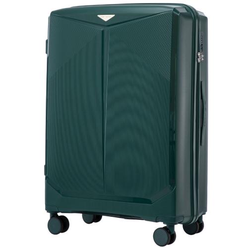 Чемодан пластиковый Wings CKT01 L Dark Green / зеленый