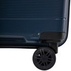 Середня синя валіза Wings HWF01/M з поліпропілену на 4 колесах