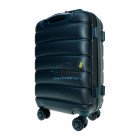 Маленький зеленый чемодан Wings 160/S+ из пластика на 4 колесах.
