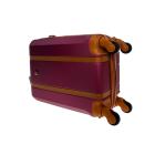 Маленький бордовый чемодан Wings GDW01/S+ из пластика на 4 колесах.
