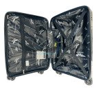 Маленький черный чемодан Wings HWF01/S+ из полипропилена на 4 колесах