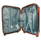 Мини графитовый чемодан Wings GDW01/S из пластика на 4 колесах.
