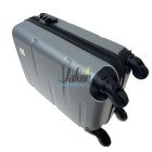 Мини серебристый чемодан Wings WGN01/S из пластика на 4 колесах.
