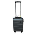 Мини серебристый чемодан Wings WGN01/S из пластика на 4 колесах.