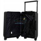 Маленький черный чемодан Wings BNT01/S+ из пластика на 4 колесах.