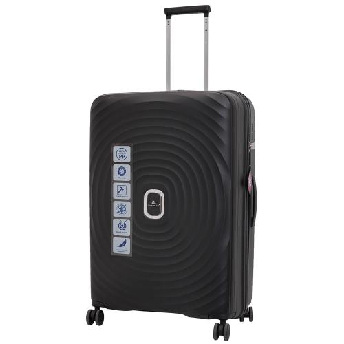 Snowball чемодан пластиковый 35203 L черный