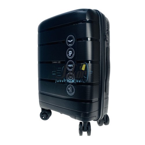 Валіза Wings HWF01-3 S+Black - чорна