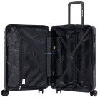 Мини графитовый чемодан Wings PEA01/S из пластика на 4 колесах.