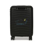 Маленький черный чемодан Snowball 43803/S+ из полипропилена на 4 колесах.