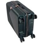 Маленький зеленый чемодан Wings WN01/S+ из пластика на 4 колесах.