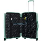 Маленький ментоловый чемодан Wings MUR-01/S+ из полипропилена на 4 колесах