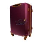 Маленький бордовый чемодан Wings GDW01/S+ из пластика на 4 колесах.
