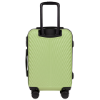 Маленький фисташковый чемодан Wings SN120/S+ из пластика на 4 колесах.