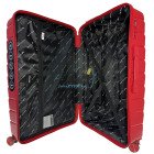 Большой красный чемодан Wings MUR-01/L из полипропилена на 4 колесах