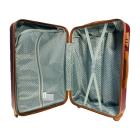 Маленький бордовый чемодан Wings GDW01/S+ из пластика на 4 колесах.
