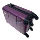 Мини фиолетовый чемодан Wings WGN01/S из пластика на 4 колесах.