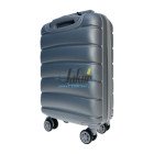 Мини серебристый чемодан Wings 160/S из пластика на 4 колесах.