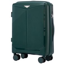 Чемодан пластиковый Wings CKT01 S+ Dark Green / зеленый