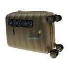 Мини чемодан цвета шампань Wings 160/S из пластика на 4 колесах.